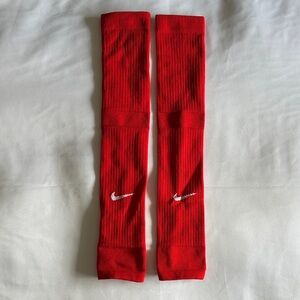 Nike Guard Sleeves for Soccer Red Kids XL